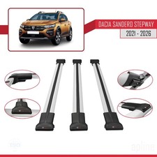 Compatible avec Dacia Sandero Stepway 3 2021-2026 FLY Model Barres de Toit Ra...