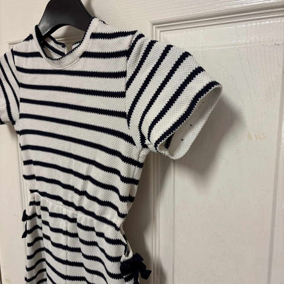 Girls White And Navy Blue Shorts Jumpsuit, Age 7 To 8 Years From River Island - Image 4 of 4