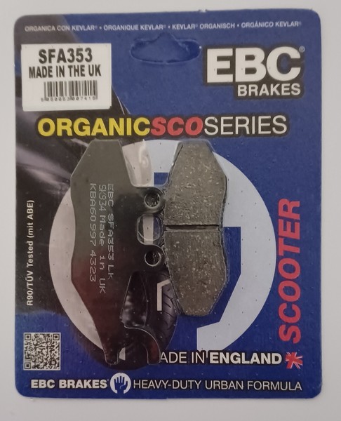 EBC Organic BremsbeläGe Vorne FüR Piaggio Typhoon 50 2010-2018 SFA353-image
