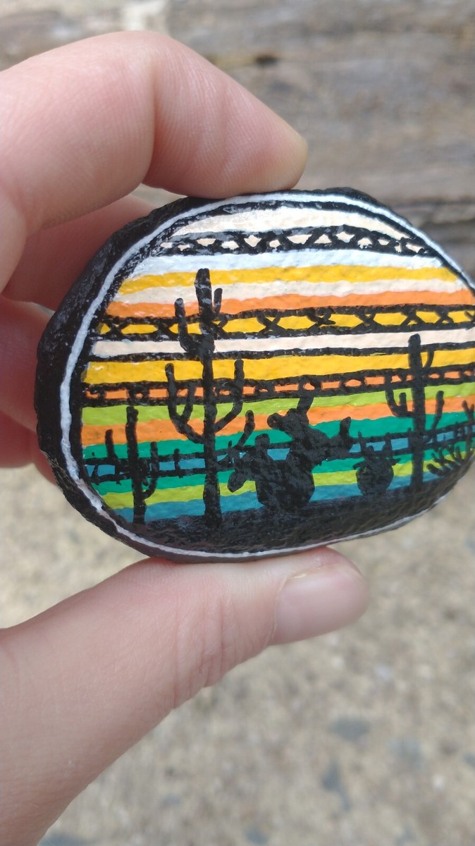 Simple Painted Rocks Scenery Easy Acrylic Landscape: How To Paint