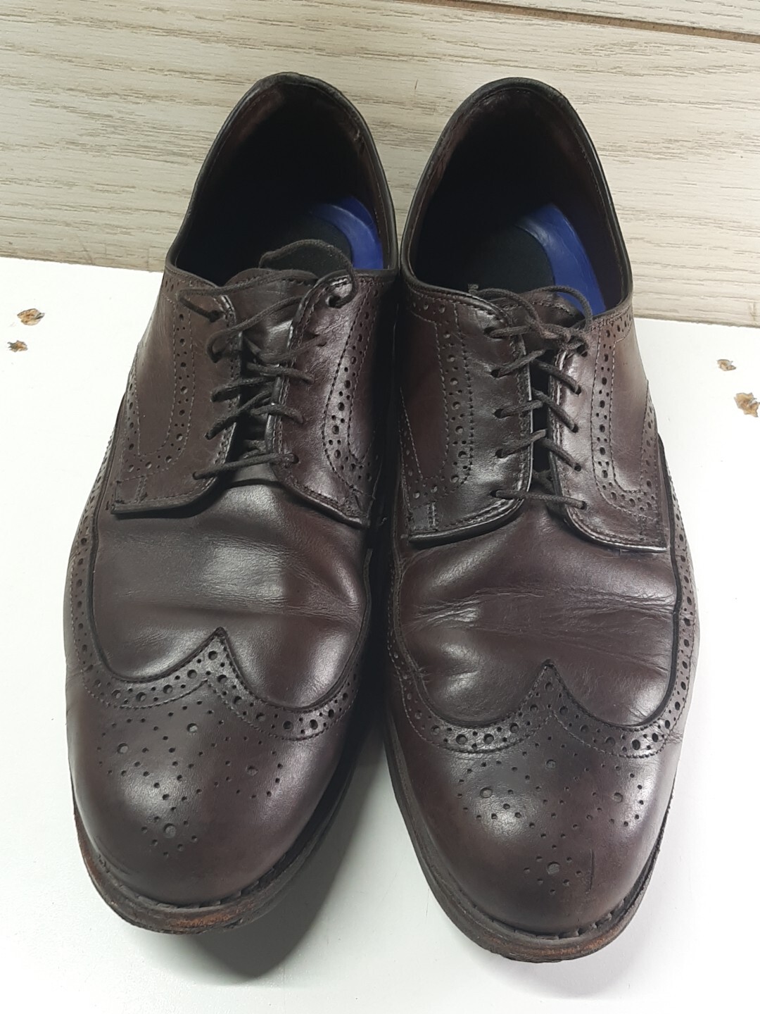 SAOLA Allen Edmonds Road Warriors Uomo Derby Punta alare Borgogna 11 5 D