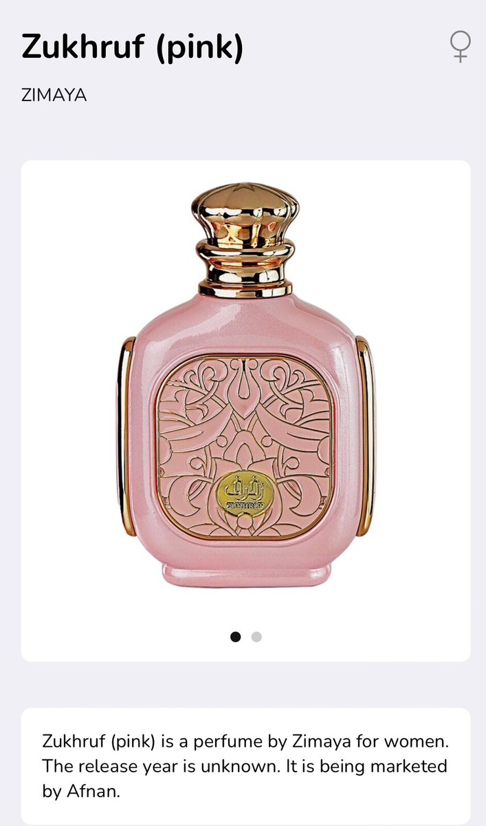 Zukhruf Pink Zimaya オードパルファム 女性用100ml Amazon.com : zimaya Zukhruf Femme Eau De Parfum, 3.4 Fl. Oz