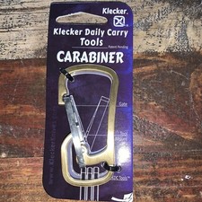 Klecker Carry Tool STW-101 Stowaway Gold Brass/Titanium Carabiner 1.4 Dia. in.