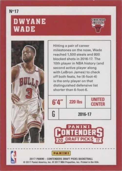 2017-18 Panini Contenders Draft Picks - Dwyane Wade #17