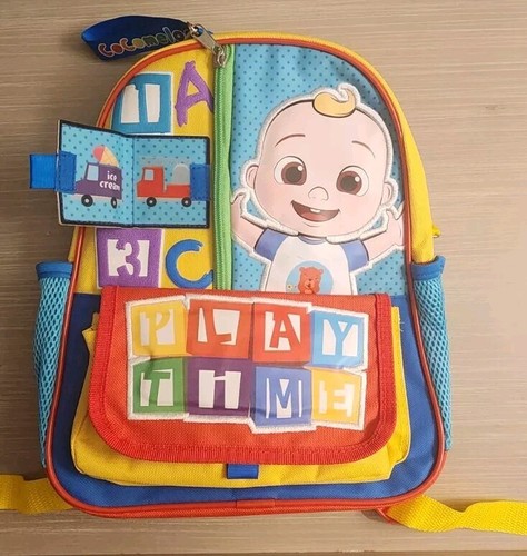 12" Cocomelon JJ's Playtime Interactive Backpack Boys, Girls Schoolbag Padded - Picture 2 of 10