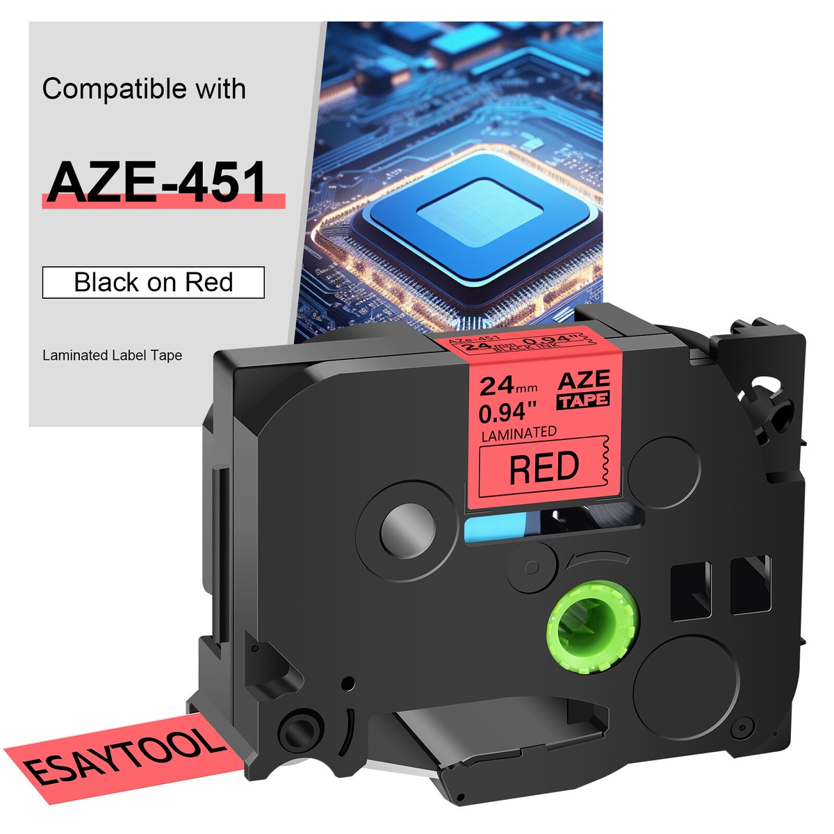 Nastro Etichette Tessuto Aken Per Dymo LetraTag - Nero Su Bianco 12mm X 2m - Foto 10