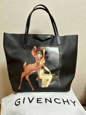【ai】　3点SET CHANEL、givenchy ボディケア　未使用品 Auth GIVENCHY Bambi Disney Collaboration With Porch Tote Bag Black