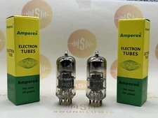 Amperex E88CC 6922 PQ D-getter Matched Pair - New York 1960 - Test NOS