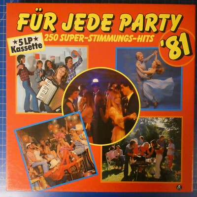 Für jede Party '81 5LP Box 250 Super hits EMI 1C198-46215/219 LP974