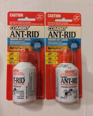 Ant Rid 2x COMBAT Ant-Rid Indoor Ant Liquid Destroys The Nest Kills The Queen ...