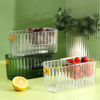Fruit Plate Draining Hole Design Keep Tidy Household Bar Office Table Nut Fruit