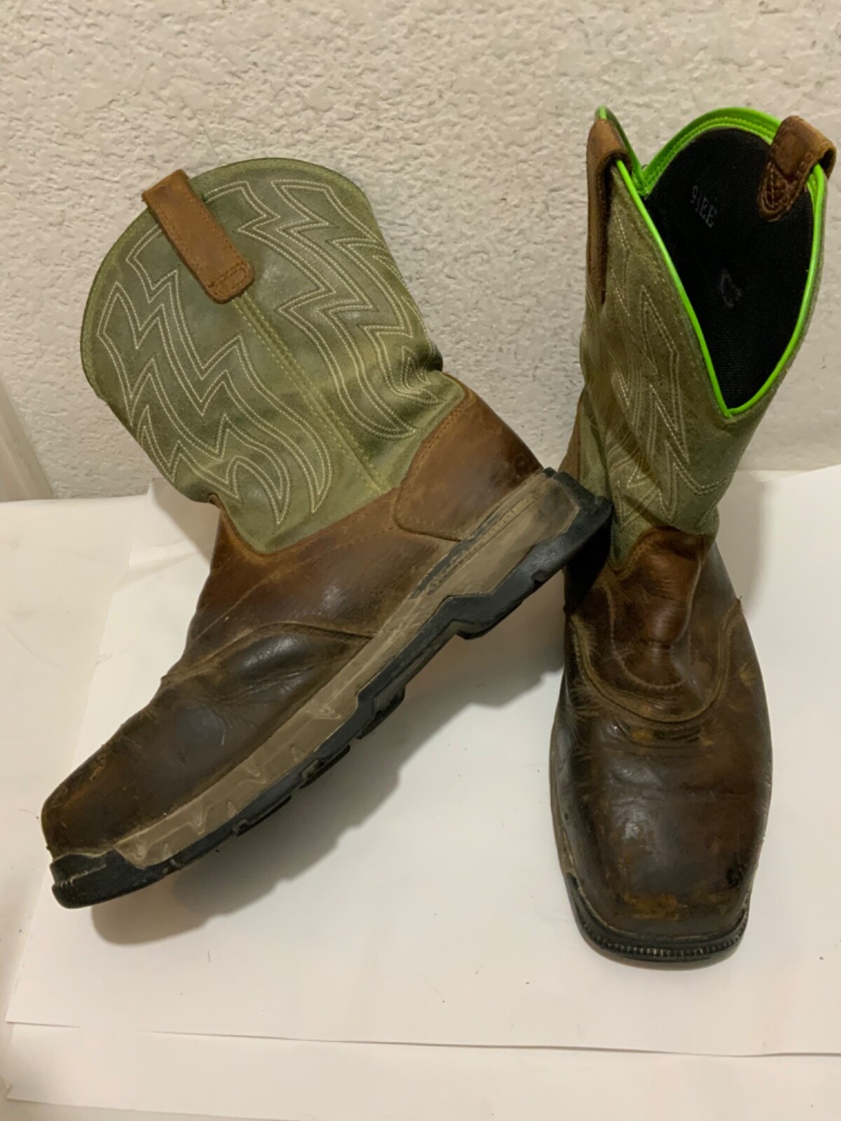 Ariat Work Steel Toe Brown Leather Pull On Men Boot ASTM F241311 Size