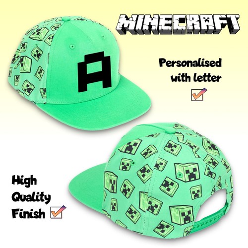 Minecraft personalisierte Baseballkappe für Jungen verstellbare Mütze 100 % UV-Schutz - Bild 6 von 34
