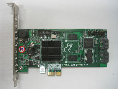  Areca ARC 1200 2 Port PCIe x1 SATA-II RAID Controller |c07