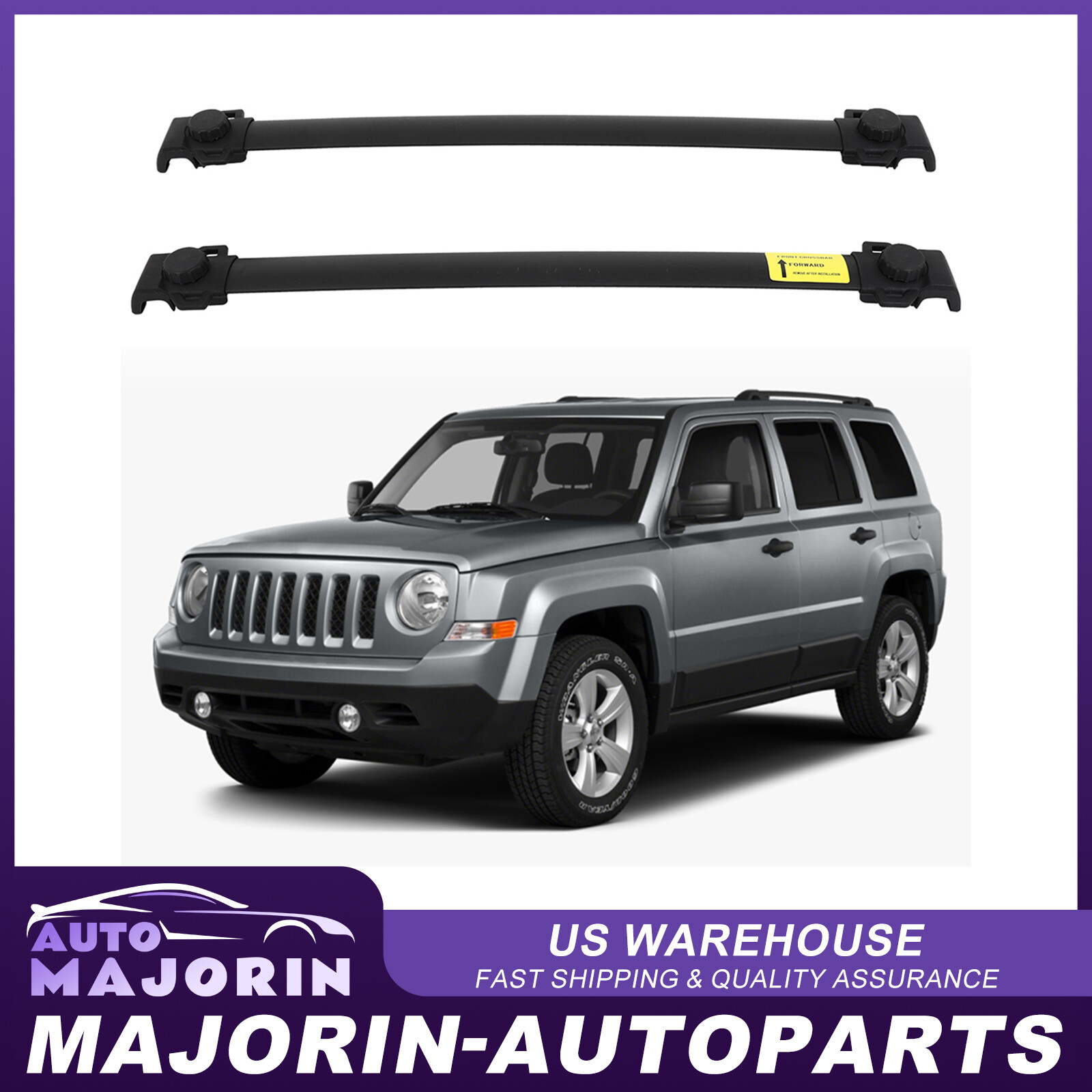 Luggage Carrier Roof Rack Bar Cargo Heavy Duty For JEEP PATRIOT 2007 2008-2017-image