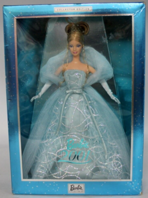 Barbie Collector's Edition Barbie Doll Mattel 2001 Light Blue