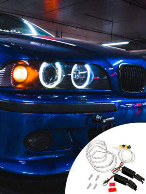 For BMW E36 E38 E39 E46 LED Angel Eyes Halo Lamp Ring Car Headlight 4PCS NEW