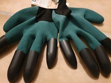 Gartenhandschuhe mit Krallen zum Harken Graben Pflanzen wasserdicht und waschbar