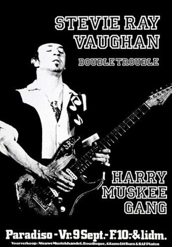 Stevie Ray Vaughan - 1983 - Paradiso Amsterdam - Concert Poster - Picture 1 of 1