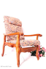 Schöner Chippendale Stil Relax Sessel Fernsehsessel Kaminsessel Kopfstütze Armle