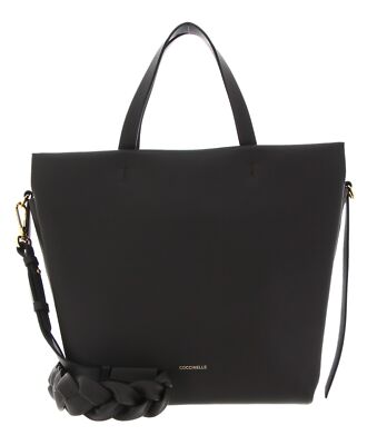 COCCINELLE Boheme Grana Double Handbag Double Grainy Leather Tasche dunkelbraun