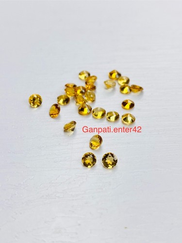 Lot De 10 Saphirs Padparadscha Naturels - 3.5 Mm Rond - Non Traités - Madagascar/Inde