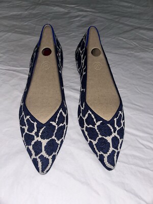 Rothy's Indigo Giraffe Points New in Box - Size 11.5