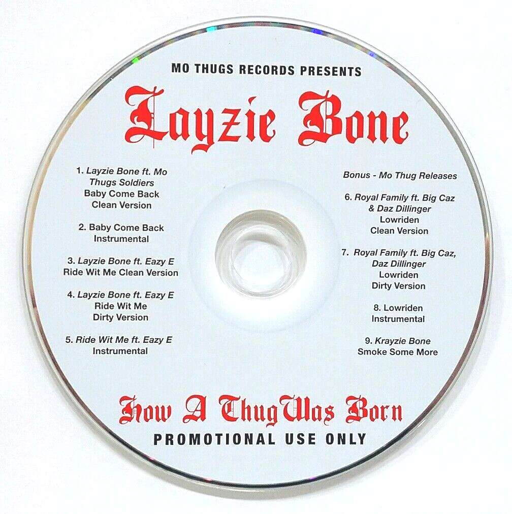 CD) Layzie Bone – How A Thug Was Born , Promo, 9 Tracks, Rare. | eBay