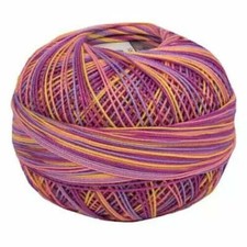 Lizbeth Egyptian Cotton Crochet Thread Size 80 Color 139 Fruit Fizz