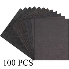 Premium Sandpaper 9" x 11" 80-3000 Grits Silicon Carbide Wet Dry Sanding Sheets 