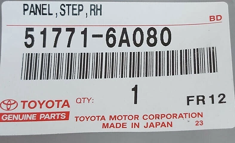 estribo lateral derecho Toyota Lexus genuino OEM GX470 03-09 Foto 4 de 4