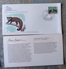 LESSER PANDA EAST GERMANY 1980 FLEETWOOD FLORA & FAUNA CACHET FDC+INFO CARD UNAD