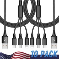 3 in 1 Fast Charging Cable Cell Phone Charger Cord For iPhone Type C Micro USB