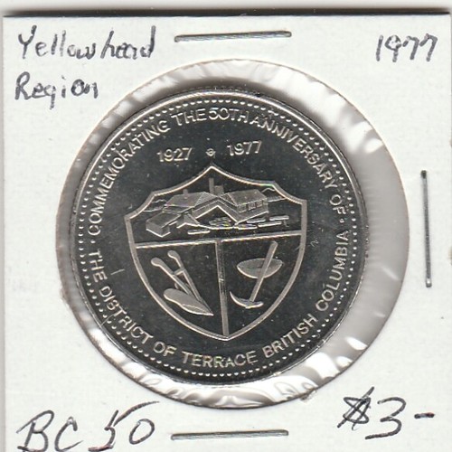 Yellowhead Region, BC 1977 Trade Dollar