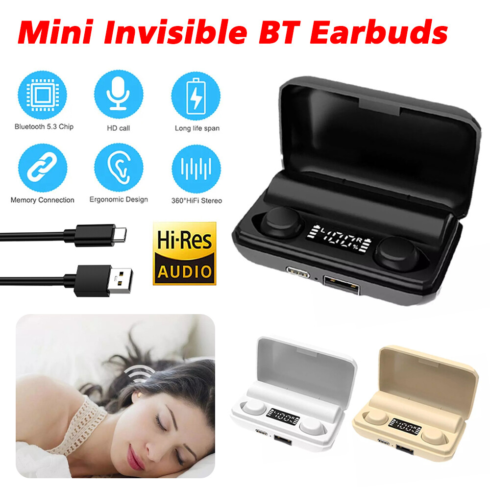 Bluetooth Earbuds Headset TWS5.3 Inear Wireless Earphone Invisible for All Phone-image