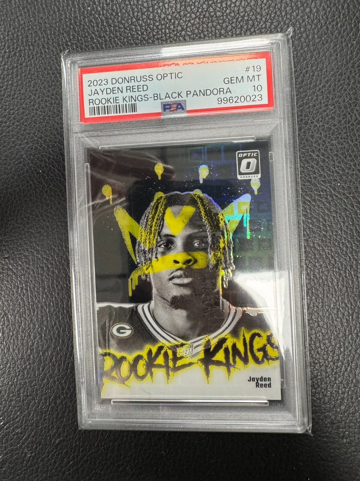 Jayden Reed Panini Donruss Optic Rookie Kings #19 Black Pandora