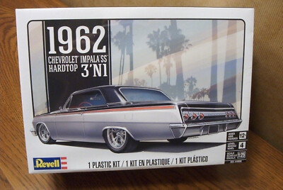REVELL 1962 CHEVROLET IMPALA SS HARDTOP 3' IN 1 PLASTIC MODEL KIT