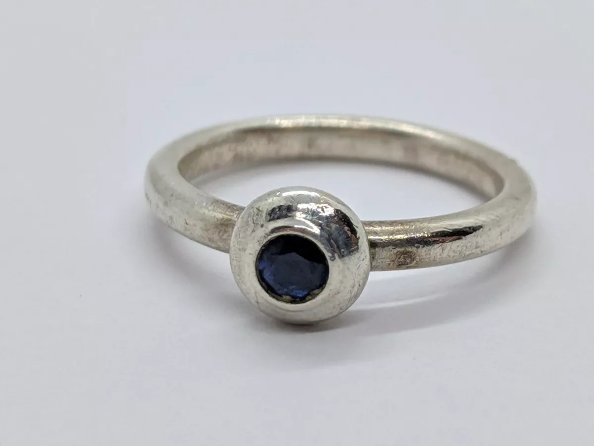 James Avery Remembrance Ring Lab Created Blue Sapphire Sterling