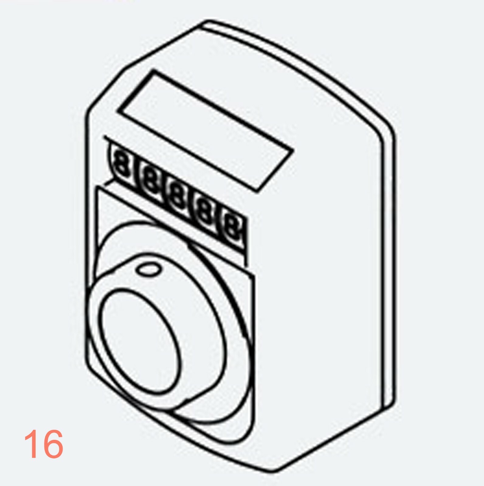 Digital Position Indicator Counter Select Display Hollow shaft 20 mm