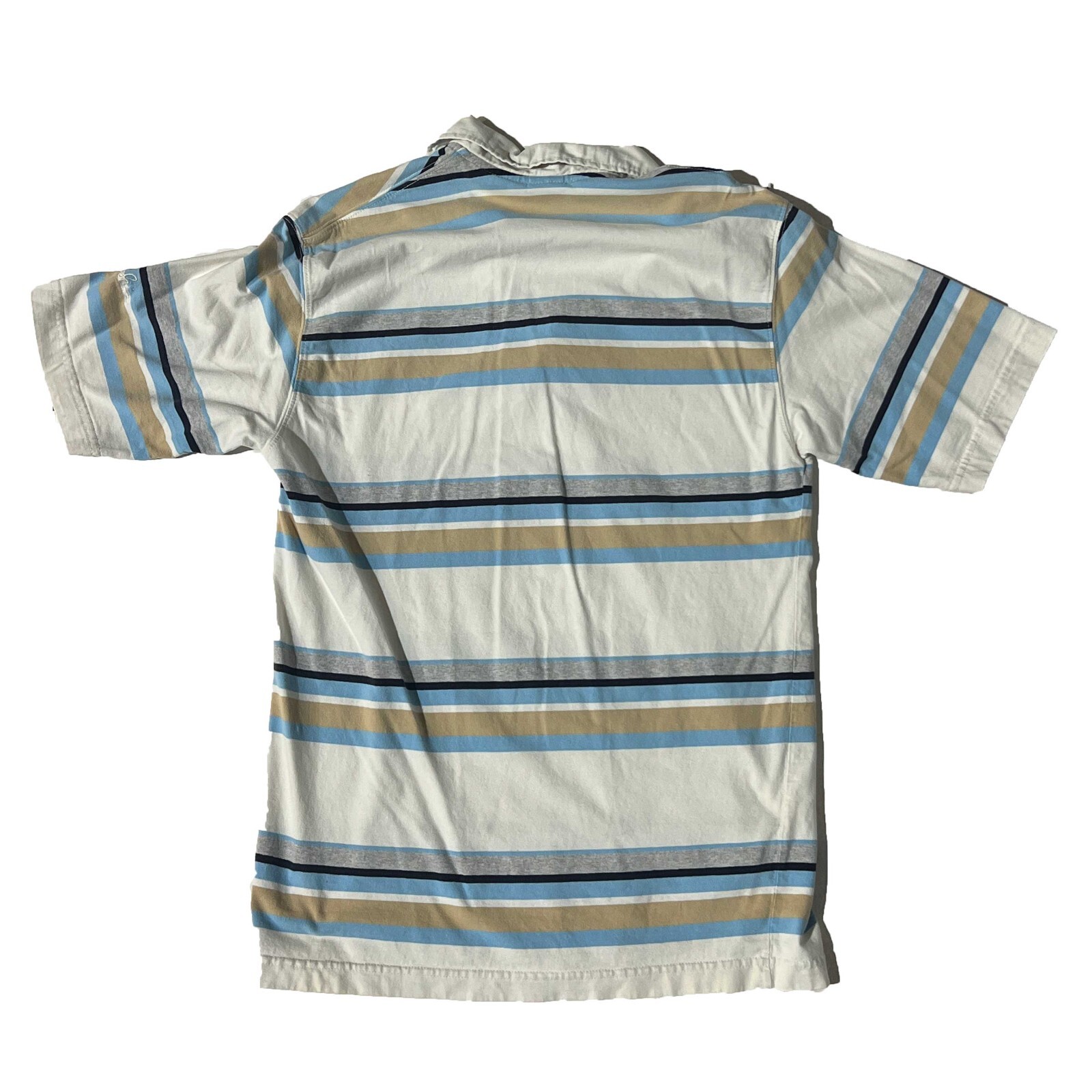 PHYS SCi Men White Striped Collared Button Up Pol… - image 2