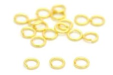 Biegeringe 925 Silber 18K Gold &Oslash; 3-10mm Binderinge Spaltringe Schmuckherstellung