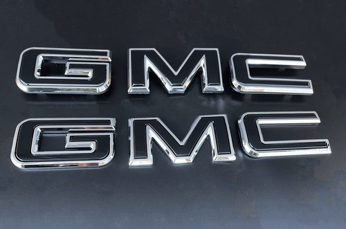 NEW Front & Rear Emblem Chrome kit For 2019 - 2025 GMC Sierra 1500 2500HD 3500HD - Picture 3 of 5