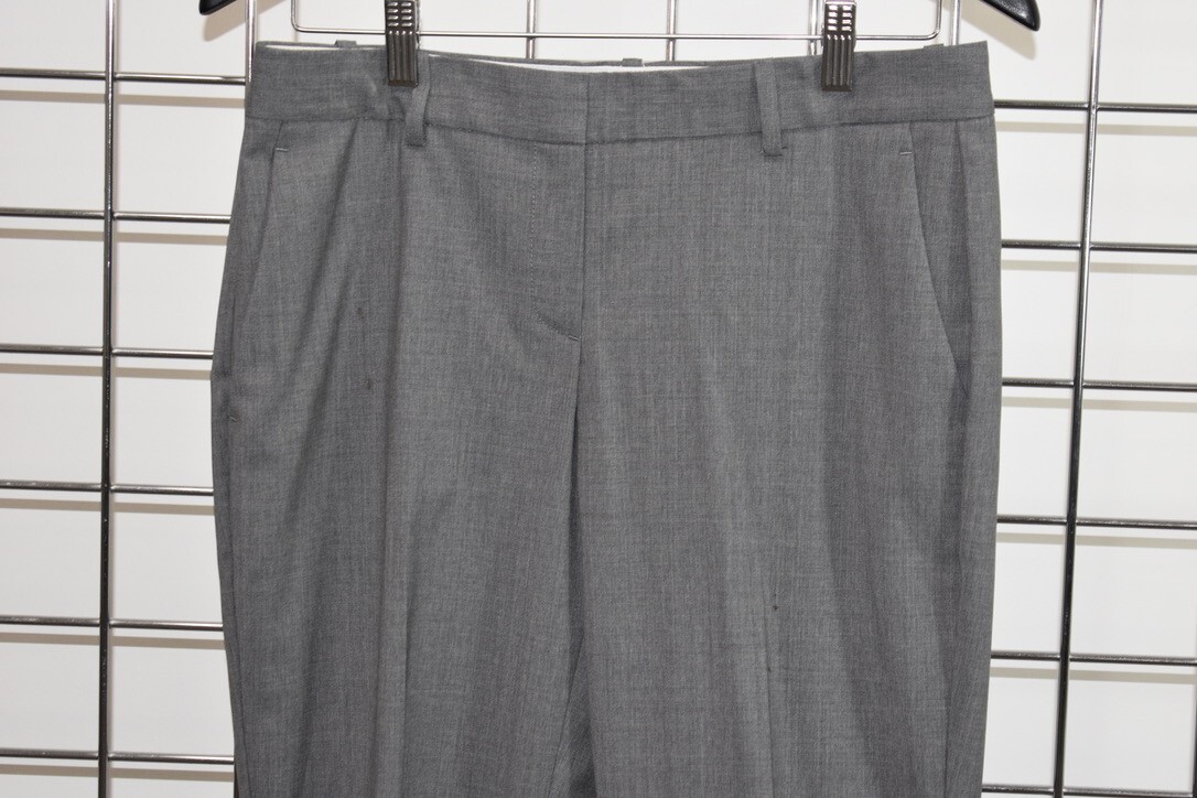 THEORY Gray Wool pants Size 42 / 6 US On Sale jf | eBay