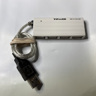 Wii Guitar Rock Band USB Adapter VP-H209B Port Hub PS2 PS3