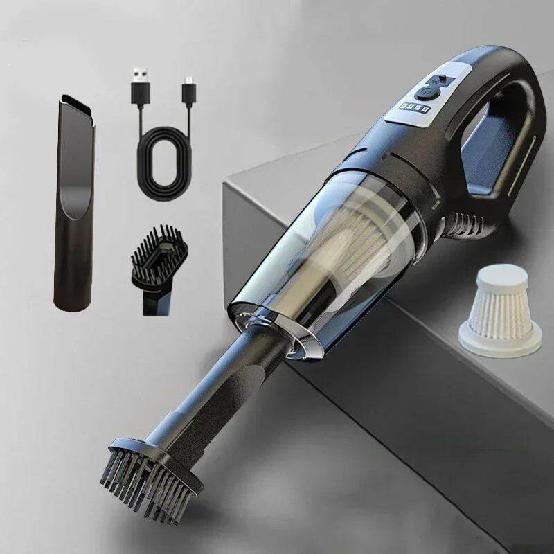 120W USB Handheld Cordless Car Vacuum with Powerful Suction Portable Cleaner