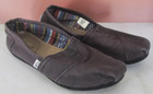TOMS Size 7 Casual Canvas Slip On Comfort Flats Shoes W7 Faded Black — photo 2
