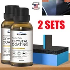 2 Sets Plastic Parts Crystal Coating Car Refresher Agent Maintenance Accessories