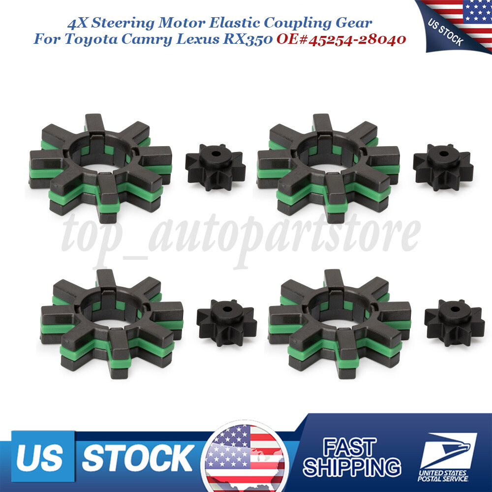 4X Steering Motor Elastic Coupling Gear 45254-28040 For Toyota