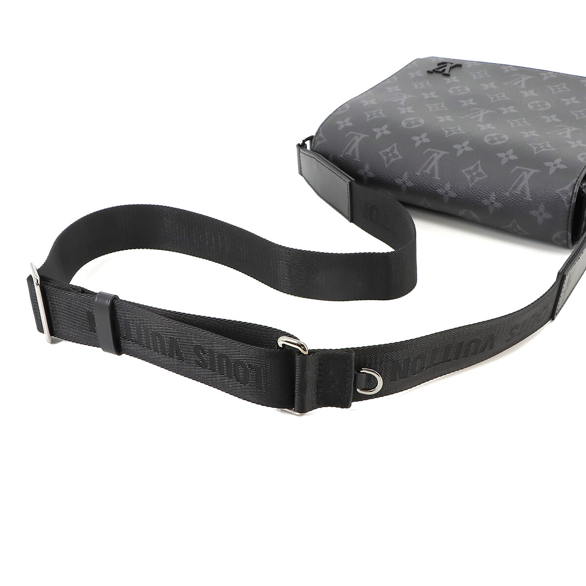 LOUIS VUITTON Monogram Eclipse District PM NV3 Shoulder Bag M46255