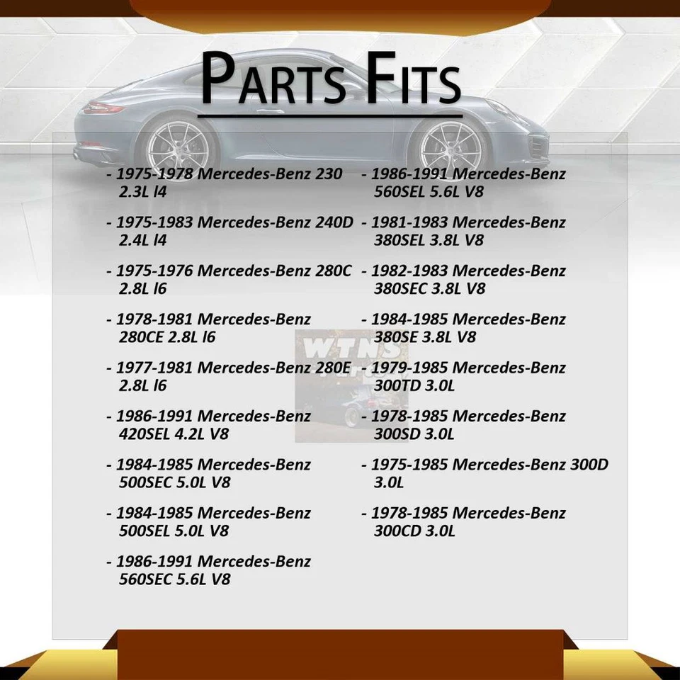 Soportes de motor de anclaje delanteros 2x para Mercedes-Benz 300CD 3,0 L 1978-1985 Foto 2 de 4